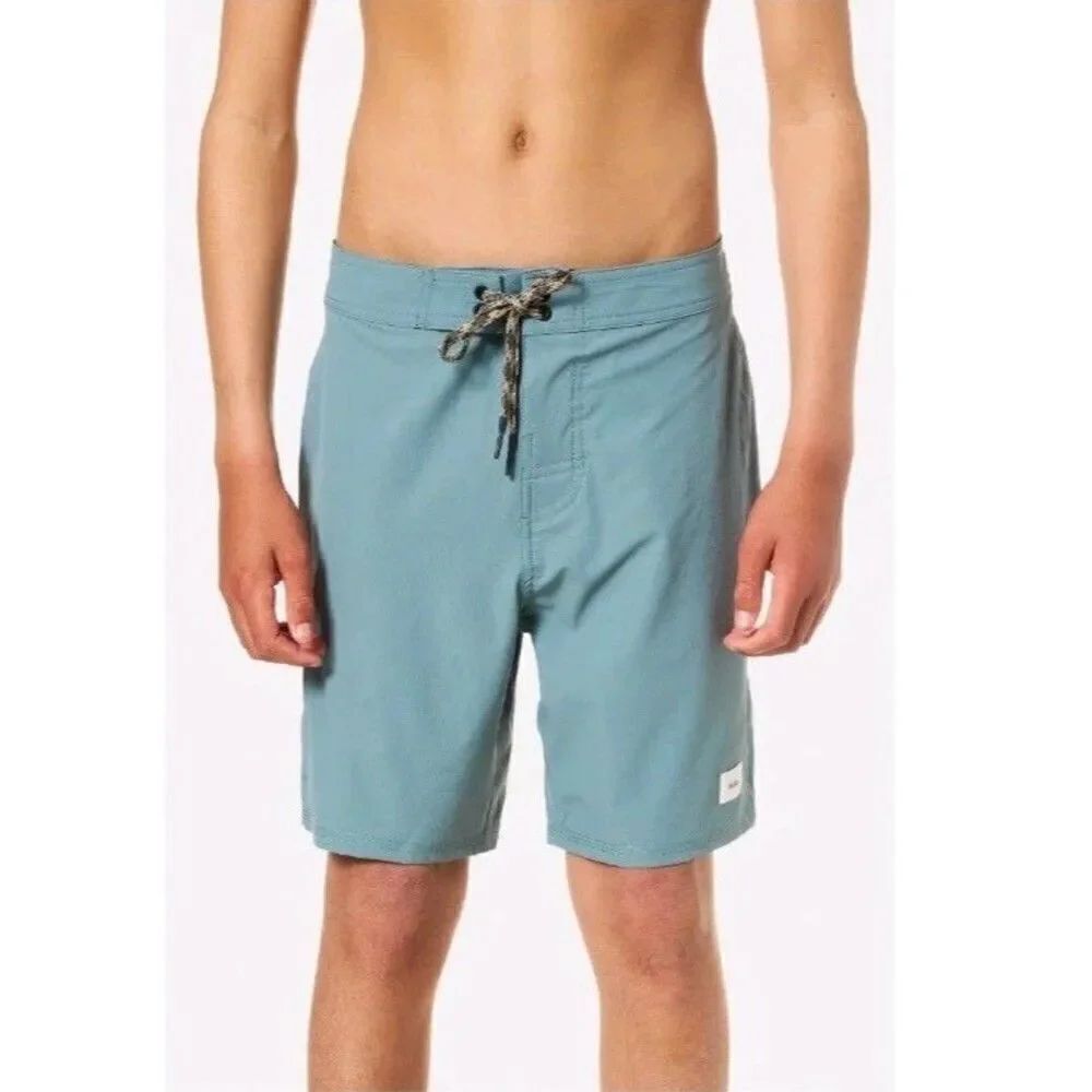 Katin Shorts OTG Crest Surf Trunk Size 33 Performance Beach Pockets Hiking Teal